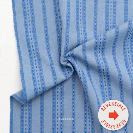 ** PREORDER **  Stitch Stripe in Blue - Fine and Dandy Collection by Fableism Supply Co