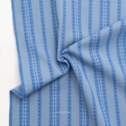 ** PREORDER **  Stitch Stripe in Blue - Fine and Dandy Collection by Fableism Supply Co