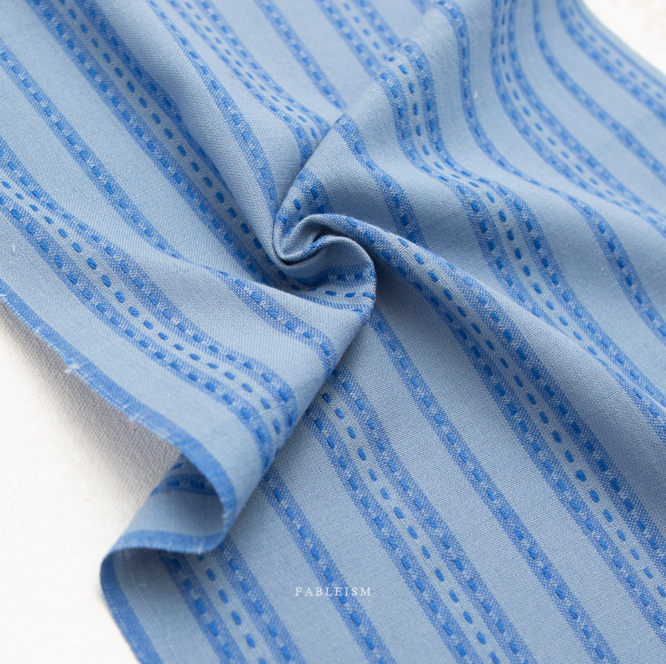 ** PREORDER **  Stitch Stripe in Blue - Fine and Dandy Collection by Fableism Supply Co
