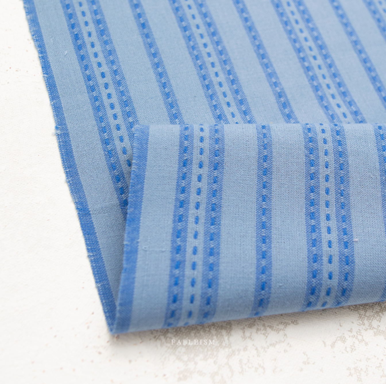 ** PREORDER **  Stitch Stripe in Blue - Fine and Dandy Collection by Fableism Supply Co