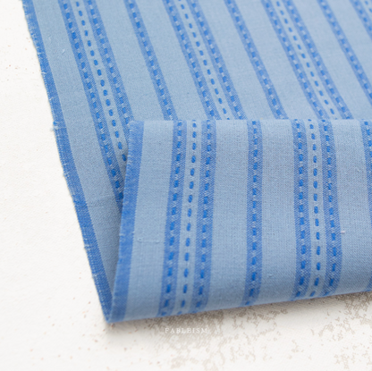 ** PREORDER **  Stitch Stripe in Blue - Fine and Dandy Collection by Fableism Supply Co