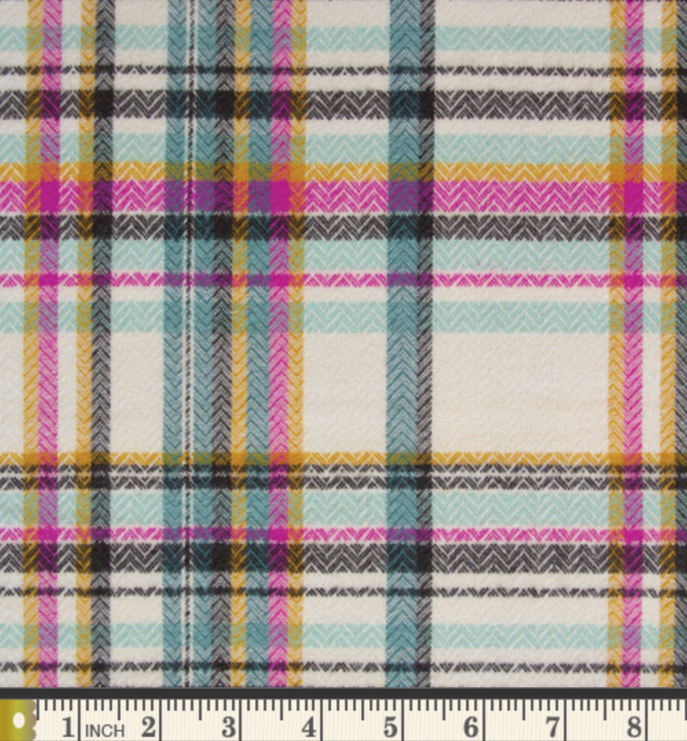 Sketch Plaid Tealberry - Highlands Woven FLANNEL | AGF
