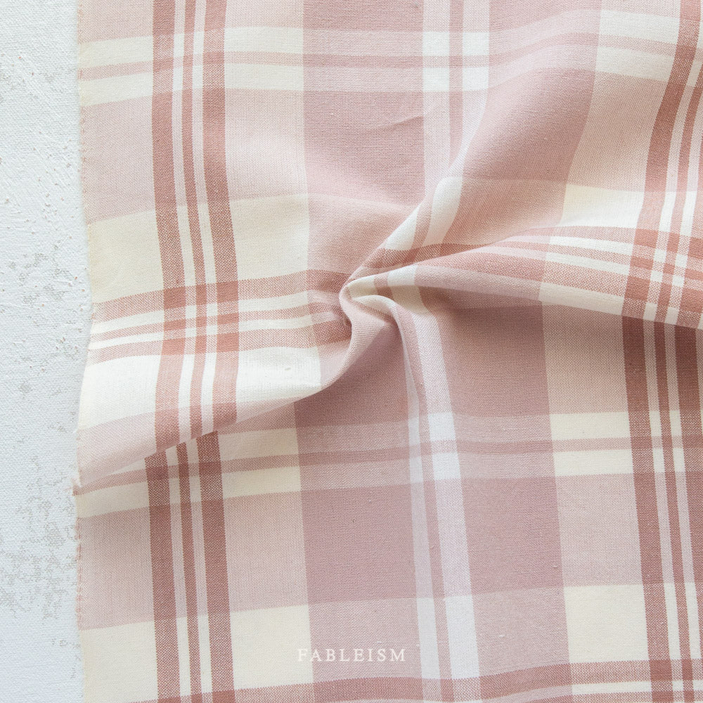 ** PREORDER **  Arcade Plaid Woven - SOFT ROSE