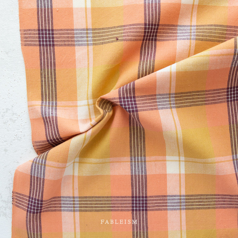 ** PREORDER **  Arcade Plaid Woven - APRICOT