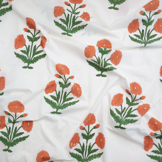 ** PREORDER **  Boho Floral in SIENNA - Indian Block Prints: Cottage | Fableism
