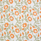 Trumpet Vines in SAGE - Indian Block Prints: Cottage | Fableism