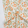 Trumpet Vines in SAGE - Indian Block Prints: Cottage | Fableism