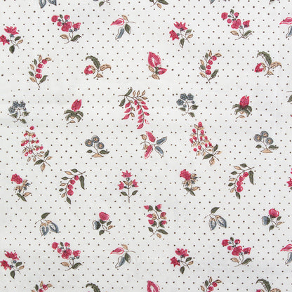 ** PREORDER **  Dottie Floral in CREAM - Indian Block Prints: Cottage | Fableism
