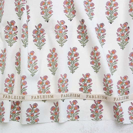 ** PREORDER **  Wild Floral in BLUSHING - Indian Block Prints: Cottage | Fableism