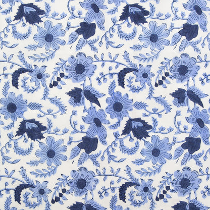 ** PREORDER **  Country Floral in BLUE - Indian Block Prints: Cottage | Fableism