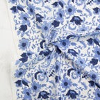 Country Floral in BLUE - Indian Block Prints: Cottage | Fableism