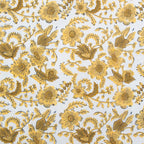 Country Floral in YELLOW - Indian Block Prints: Cottage | Fableism