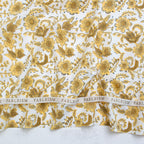 Country Floral in YELLOW - Indian Block Prints: Cottage | Fableism