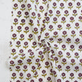 Flowerling in EGGPLANT - Indian Block Prints: Cottage | Fableism