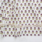 Flowerling in EGGPLANT - Indian Block Prints: Cottage | Fableism