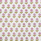 Flowerling in PINK - Indian Block Prints: Cottage | Fableism