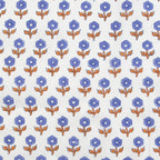 Flowerling in VIOLET - Indian Block Prints: Cottage | Fableism