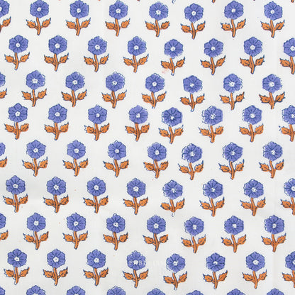 ** PREORDER **  Flowerling in VIOLET - Indian Block Prints: Cottage | Fableism
