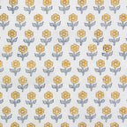 Flowerling in YELLOW - Indian Block Prints: Cottage | Fableism