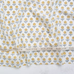 Flowerling in YELLOW - Indian Block Prints: Cottage | Fableism