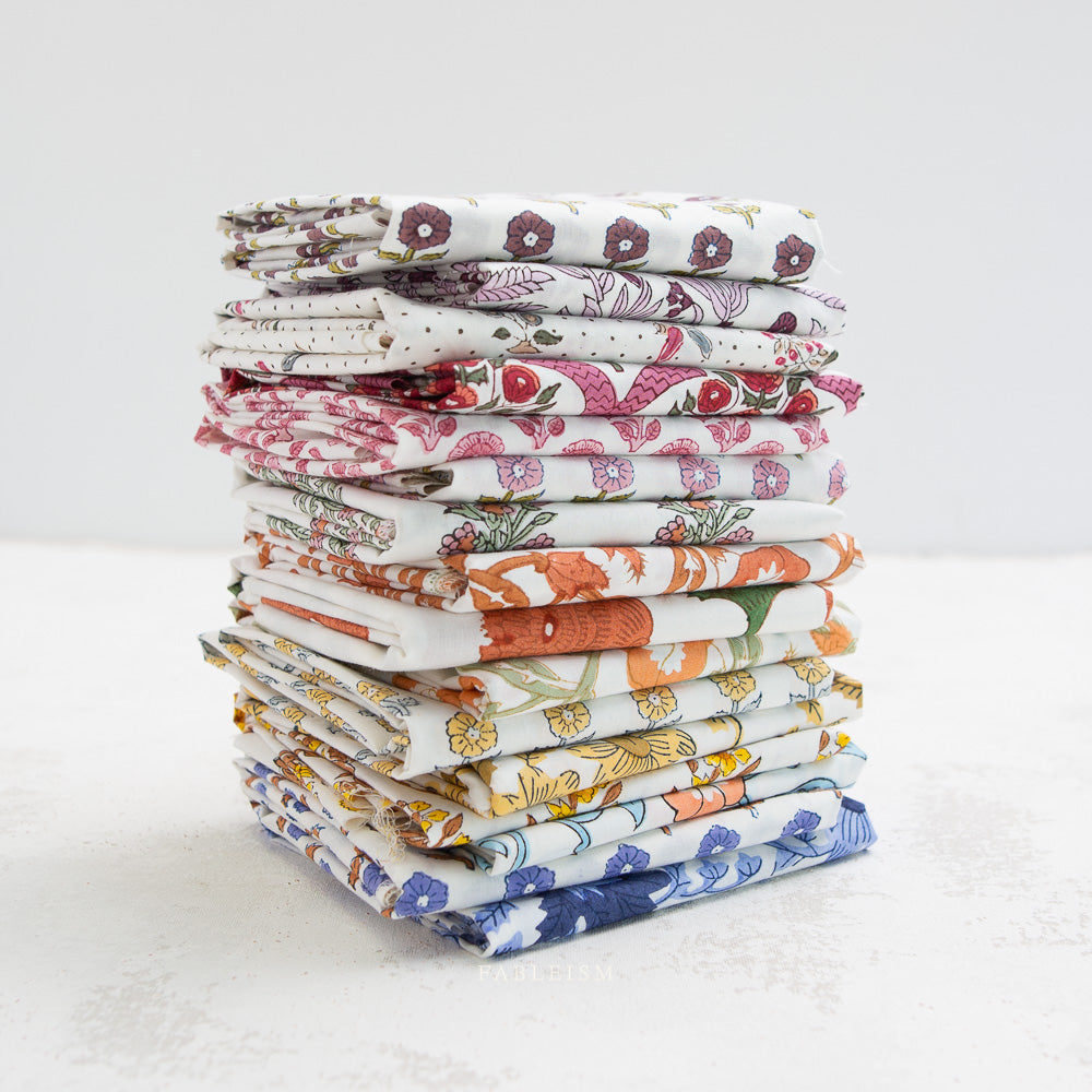 Wild Floral in BLUSHING - Indian Block Prints: Cottage | Fableism