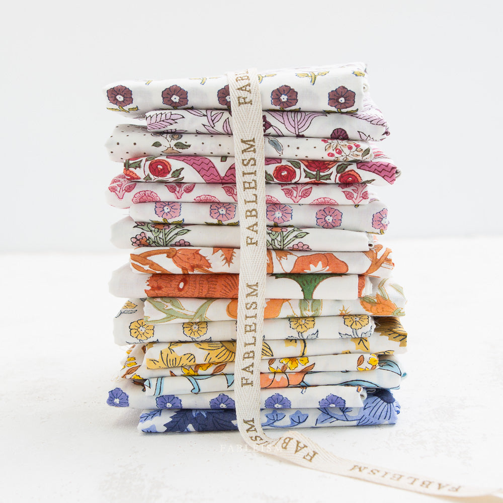 Wild Floral in BLUSHING - Indian Block Prints: Cottage | Fableism