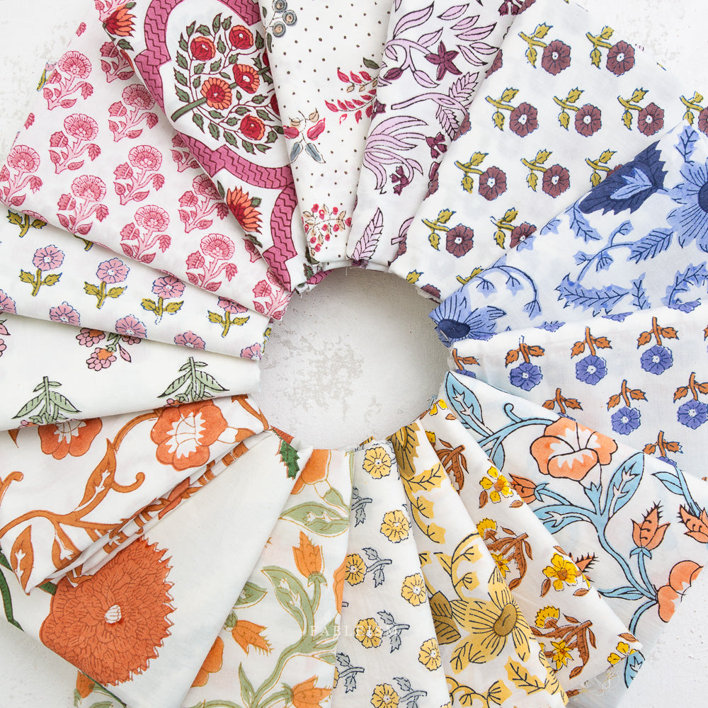 Wild Floral in BLUSHING - Indian Block Prints: Cottage | Fableism