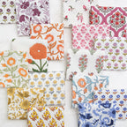 Wild Floral in BLUSHING - Indian Block Prints: Cottage | Fableism